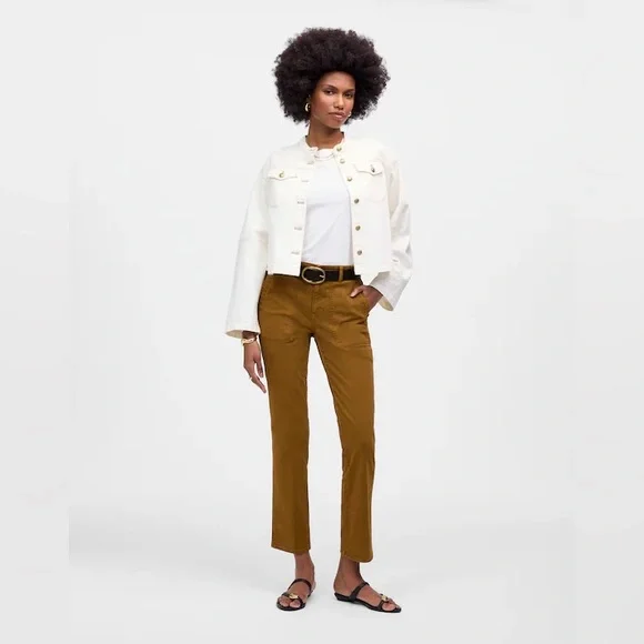 Madewell The Slim Straight Utility Pant in Garment Dye Womens Size 29 - Picture 2 of 6